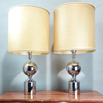 Philippe Barbier Set of Three Table Lamps, France, 1970s