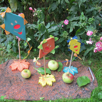 Drachen als Herbstdeko  / kreativ-fraesen