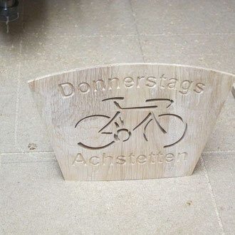 Donnerstags Achstetten Tischschild  / kreativ-fraesen