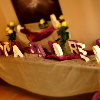 Hochzeit Schriftzug / kreativ-fraesen
