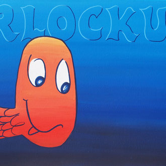 Verlockung, Acryl auf Leinwand, 80cm x 40cm x 1,8cm