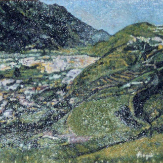 Dipinto Olio su Tela | Castel Grumello - Una Fortezza della Valtellina | 