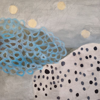 Mischtechnik auf Leinwand, 60 x 60 cm, 2021