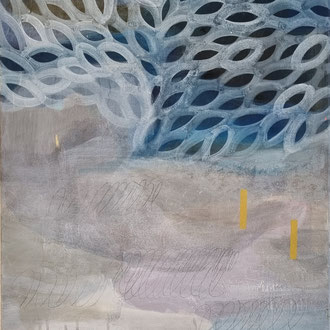 Mischtechnik auf Leinwand, 50 x 70 cm, 2021