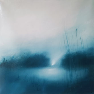 Distance - oil on canvas -  60x60cm - 2025 - prezzo 250 spedizione esclusa 