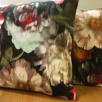 Velours floral contemporain