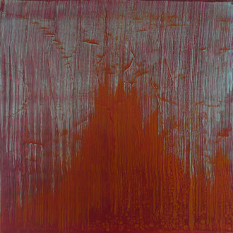 V,   2014, Acryl/HF,  100 x 100 cm                   