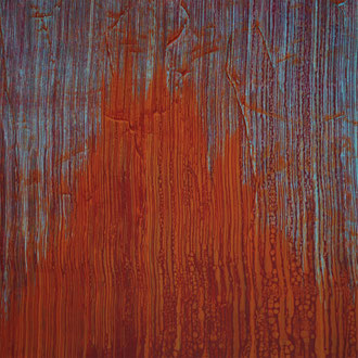 V,   2014, Acryl/HF,  100 x 100 cm | Detail                 