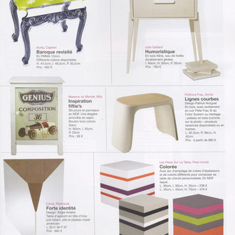 HORS SERIE DECO DESIGN , TABLE ROMAN < JANVIER 2013