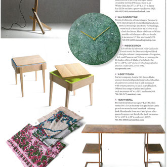 ELLE DECOR NY US < TABOURET LISERE - JUILLET 2014