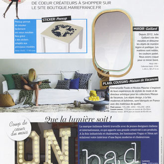 MARIE FRANCE - MIROIR COLLECTION LISERE - MARS 2015
