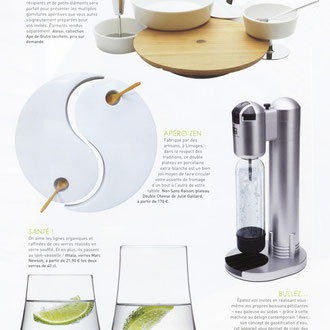 HOME MAGAZINE - DOUBLE CHEESE - PORCELAINE DE LIMOGES - AVRIL MAI 2012