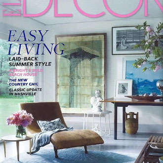 ELLE DECOR NY US < TABOURET LISERE - JUILLET 2014