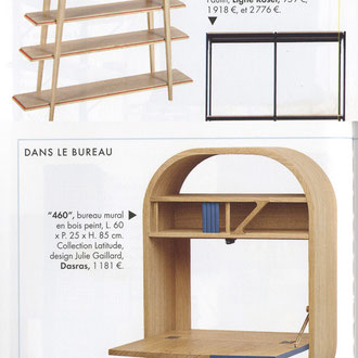 MARIE CLAIRE MAISON - COLLECTION LISERE ET BUREAU MURAL LATITUDE < AOUT 2015