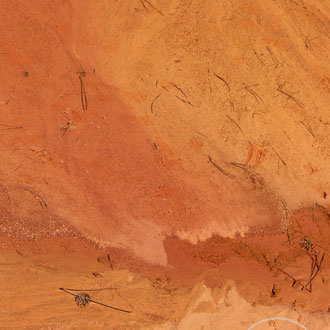 Détail d'ocre - vers Gargas (Vaucluse) Provence, Août 2015