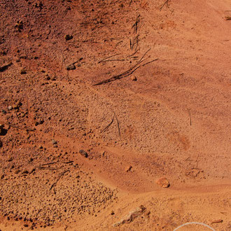 Détail d'ocre - vers Gargas (Vaucluse) Provence, Août 2015