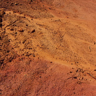 Détail d'ocre - vers Gargas (Vaucluse) Provence, Août 2015