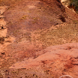 Détail d'ocre - vers Gargas (Vaucluse) Provence, Août 2015