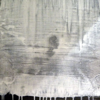 Durchsicht  60cm x 60cm    Beton I Pigmente I Acryl auf Leinwand