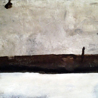 Platonische Rettung 100cm x 155cm    Beton I Pigmente I Acryl auf Leinwand