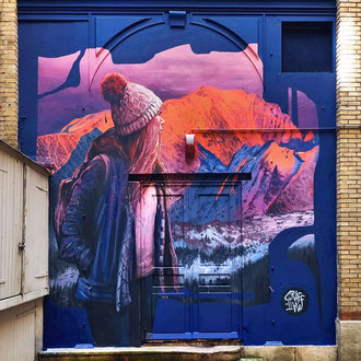 <alt="road map paris colors festival visite streetart graff art street art graffiti peinture graffmatt painting artwork french artist urban art montagne mont blanc peinture œuvre d'art paris street-art artistes">