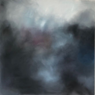 Wo die Nacht am Dunkelsten der Tag am Nächsten, Öl auf Leinwand, 120x120 cm, 2023