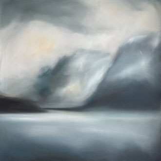 Hallstatt, Öl auf Leinwand, 90x90, 2025