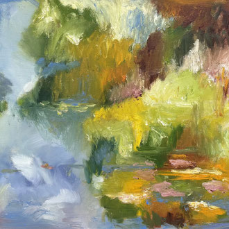 Wasserspiegelung, oil on canvas, 50x60 cm, 2026
