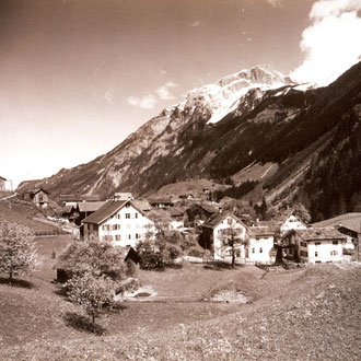 Blick vom Schulhaus Richtung Norden, ca. 1930