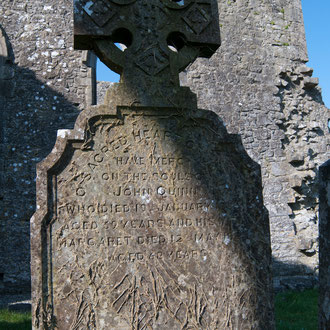 Irlande, Comté du Connemara, Athenry, cimetière du prieuré Dominicain du XI ème siècle