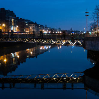 Dublin, reflet sur la Liffey