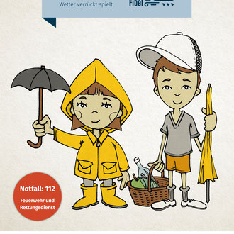 "Extremwetter" Illustration für Bund für Bildung © Stefan Hoch
