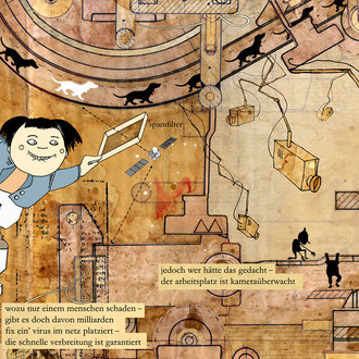 "Max und Moritz reloaded" Illustration für die Hannoversche Allgemeine Zeitung © Stefan Hoch