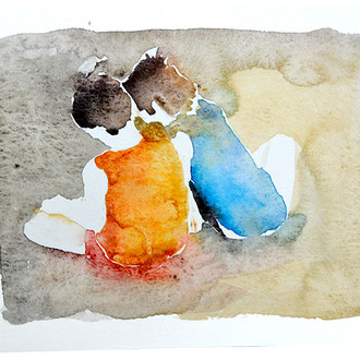 #4 - Aquarelle sur papier 24 cm x 18 cm - FESTOR Astrid © 2021