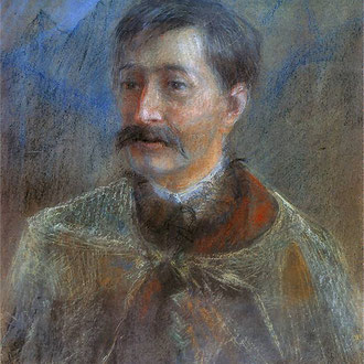 Franu Lubetzki (*1890), der Vater von Manu, lebte als junger Jude in der Gemeinde des Kieler Rabbis Arthur Posner. Und floh vor den Nazis durch Europa. [Teodor Axentowicz]
