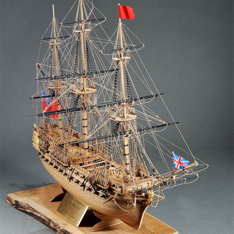 30-38 ベローナ  H.M.S.BELLONA　1760　イギリス 1/100　コーレル社  渡辺 高一　Koichi Watanabe