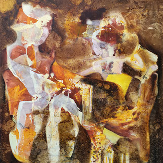 Maria Wirth - Chasse à troit, 150 x 120cm, oil on canvas, 2023