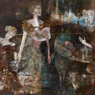 Maria Wirth - Ahnen, 200 x 150cm, Öl auf Leinwand, 2022