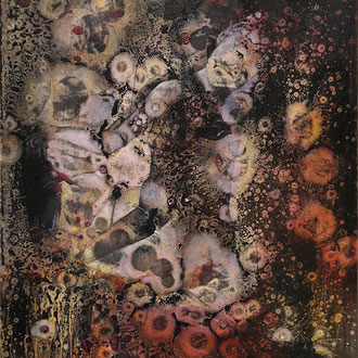 Maria Wirth - Puppet Garden, 70 x 50cm, Öl auf Leinwand, 2023