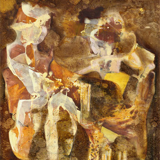 Maria Wirth - Chasse à troit, 150 x 120cm, oil on canvas, 2023