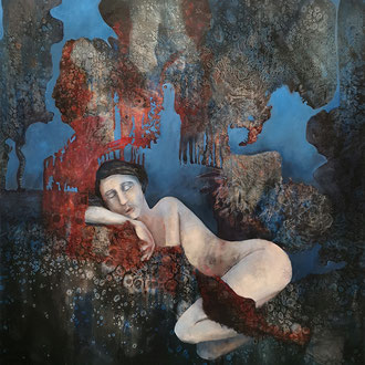 Maria Wirth - Little Sleeper, 170 x 130cm, oil on canvas, 2022