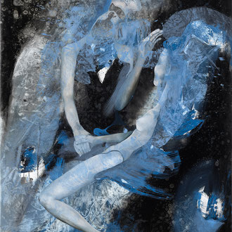 Maria Wirth - Blue Goblet, 130 x 90cm, oil on canvas, 2019-22