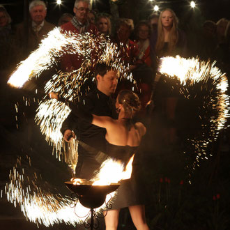 Feuershow Kitzingen bei Würzburg