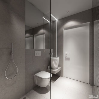 Projekt wnętrza designerskiej łazienki