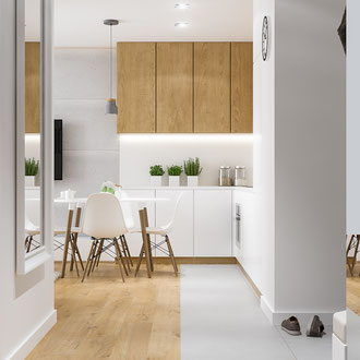 Projekt małego mieszkania na Nowych Czyżynach