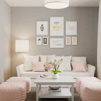 Projekt wnętrz pokoju gościnnego w stylu skandynawskim