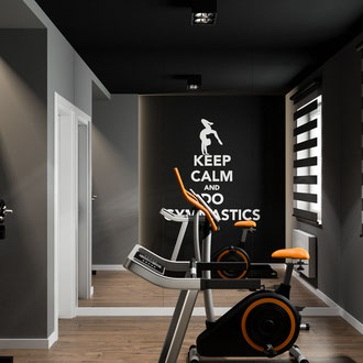 Projekt wnętrza domowej siłowni