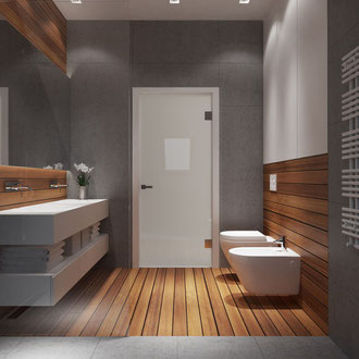 Projekt wnętrze łazienki na poddaszu 