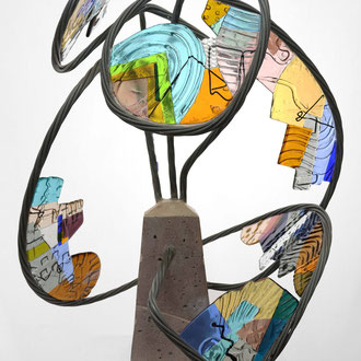 Plinth Play # 1  : SOLD : 20"(w) x21" (d) x29" (h) 