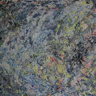 "UNDERRATED"  Acryl auf Papier, 165 x142.5cm